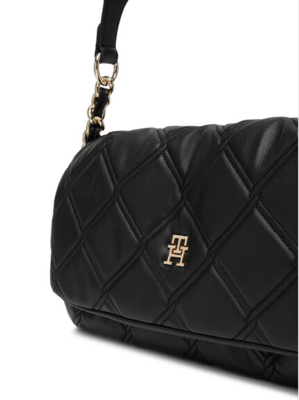 Γυναικεία Τσάντα Ώμου Tommy Hilfiger AW0AW18717-BDS Μαύρη