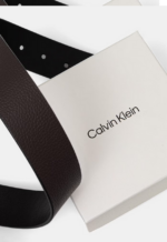 Ανδρική Δερμάτινη Ζώνη Διπλής Όψης Calvin Klein LV04D7118G-VZZ Μαύρη-Καφέ