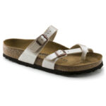 Γυναικείες Ανατομικές Παντόφλες Birkenstock Mayari Birko-Flor Pearl White 0071661 Regular Fit