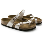 Γυναικείες Ανατομικές Παντόφλες Birkenstock Mayari Birko-Flor Pearl White 0071661 Regular Fit