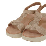 Γυναικείες Πλατφόρμες Exe BZX23170-QD25 Ροζ Χρυσό Μακραμέ W489Q725219N