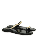 Γυναικεία Flat Σανδάλια Exe 25X6011-319 Μαύρο Κροκό W427A3191024
