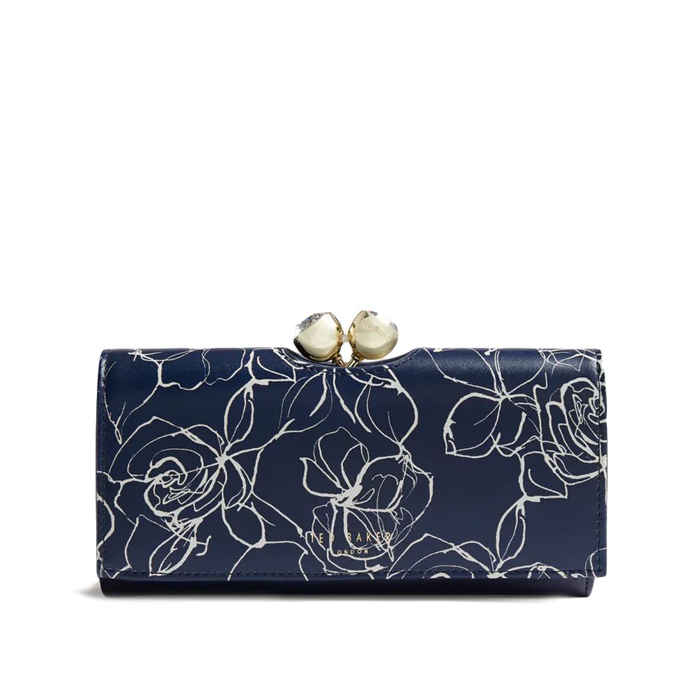 Γυναικείο Δερμάτινο Πορτοφόλι Ted Baker Linear Rose Large 278552-NAVY Γυναικείο Δερμάτινο Πορτοφόλι Ted Baker Linear Rose Large 278552-NAVY