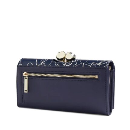 Γυναικείο Δερμάτινο Πορτοφόλι Ted Baker Linear Rose Large 278552-NAVY