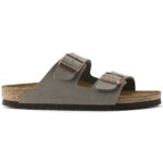 Ανατομικές Παντόφλες Birkenstock Arizona Birko-Flor Nubuck Stone 0151213 Narrow Fit