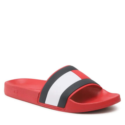 Ανδρικές Παντόφλες Pool Slide Tommy Hilfiger FM0FM04263 XLG Κόκκινες
