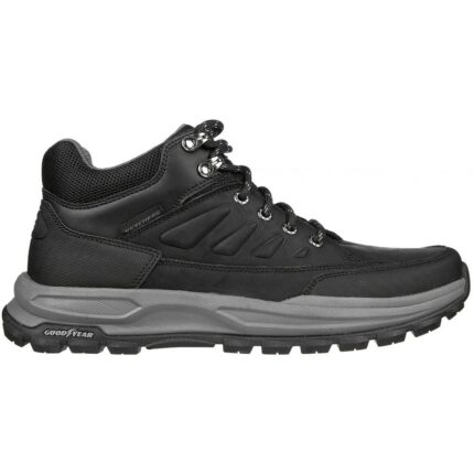 Ανδρικά Ανατομικά Δερμάτινα Μποτάκια Skechers Zeller 204699-BLK Μαύρα