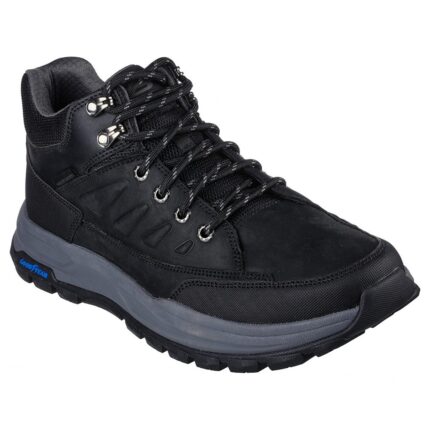 Ανδρικά Ανατομικά Δερμάτινα Μποτάκια Skechers Zeller 204699-BLK Μαύρα