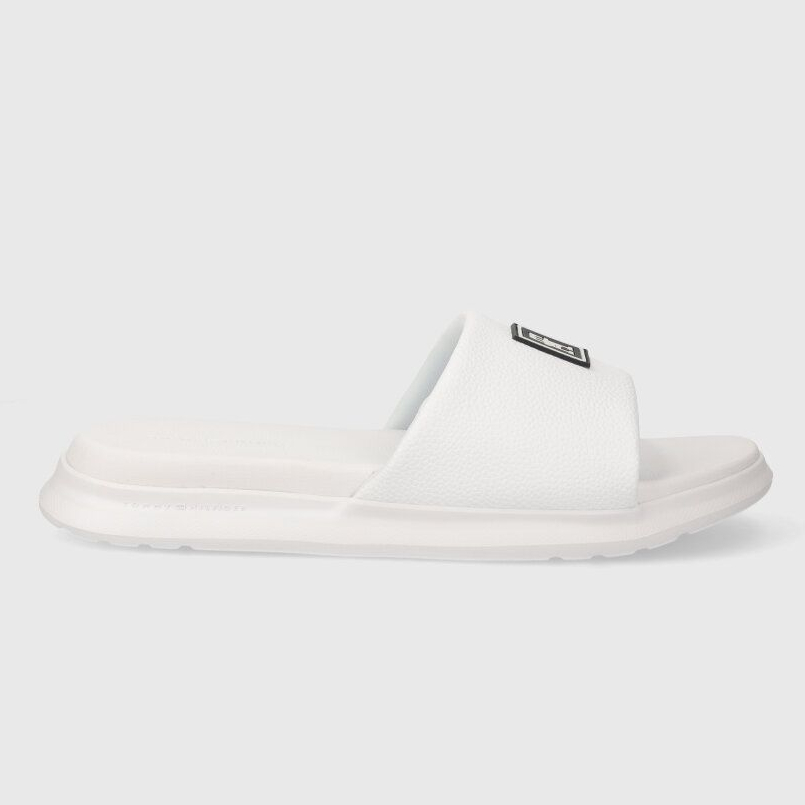 Ανδρικές Παντόφλες Tommy Hilfiger Pool Slide FM0FM05016 YBS Λευκές Ανδρικές Παντόφλες Tommy Hilfiger Pool Slide FM0FM05016 YBS Λευκές