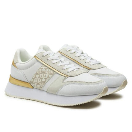 Γυναικεία Δερμάτινα Sneakers Tommy Hilfiger FW0FW08387 0K4 Λευκά