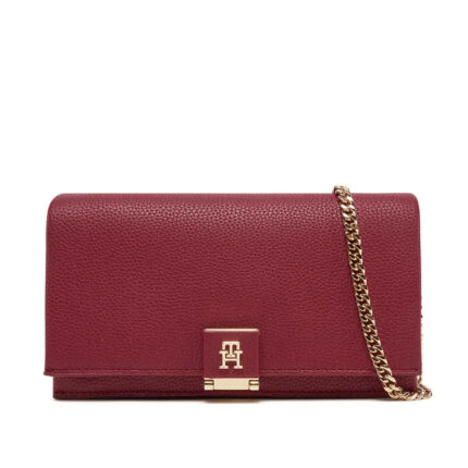 Γυναικεία Τσάντα Tommy Hilfiger Flap W/Chain AW0AW17403 XJS Κόκκινη
