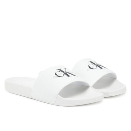 Ανδρικές Παντόφλες Slide Calvin Klein YM0YM01271 0K4 Λευκές