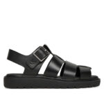 Γυναικεία Δερμάτινα Σανδάλια Calvin Klein YW0YW01700 0GJ Μαύρα