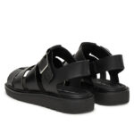 Γυναικεία Δερμάτινα Σανδάλια Calvin Klein YW0YW01700 0GJ Μαύρα
