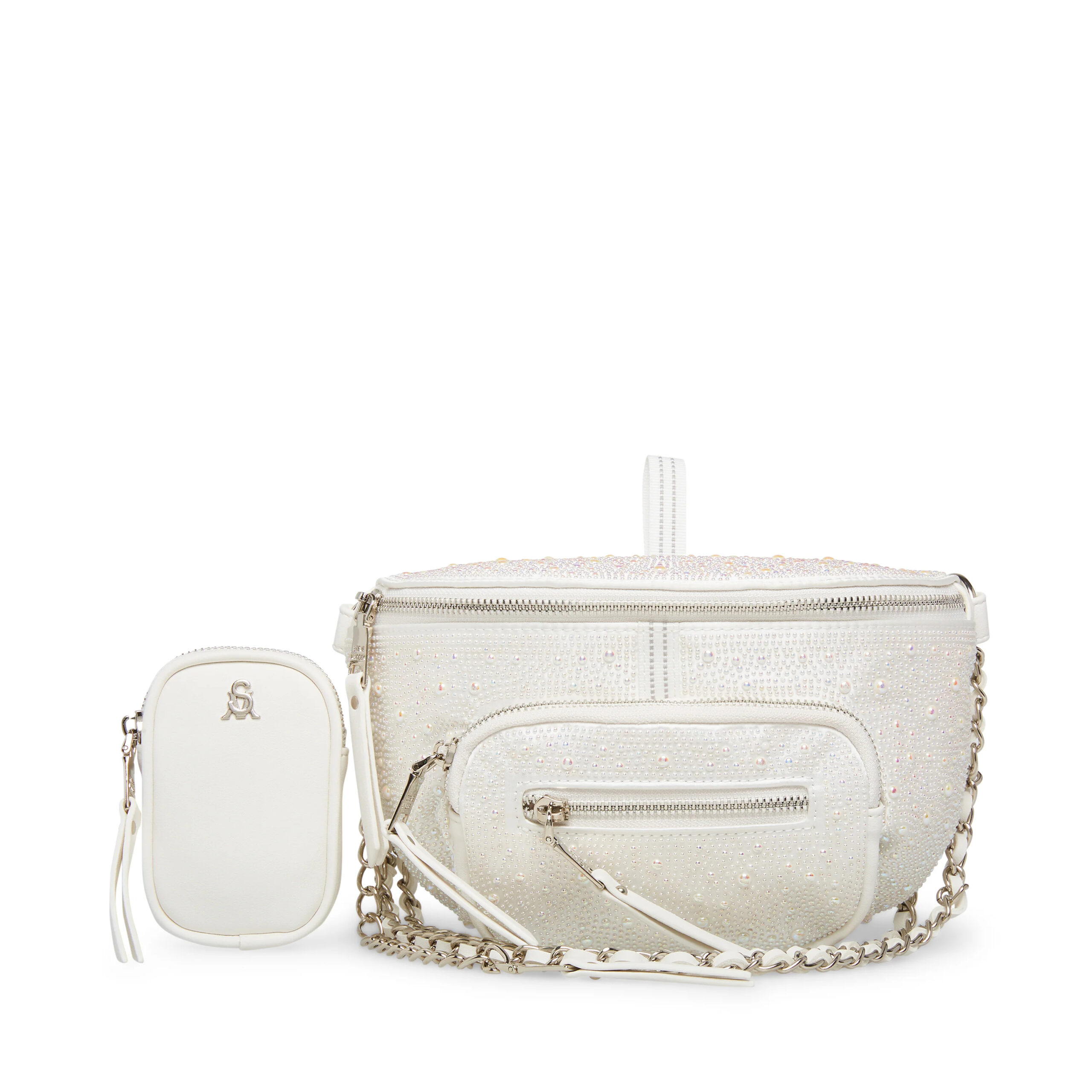 Γυναικεία Τσάντα Μέσης Steve Madden Bmaximap SM13001701-04004-WHT Λευκή Γυναικεία Τσάντα Μέσης Steve Madden Bmaximap SM13001701-04004-WHT Λευκή