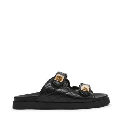 Γυναικεία Δερμάτινα Σανδάλια Steve Madden Schmona SM11003714-03001-017 Μαύρα