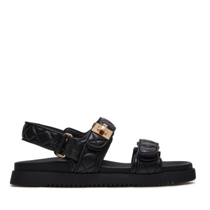 Γυναικεία Δερμάτινα Σανδάλια Steve Madden Mona-Q SM1003792-03001-055 Μαύρα