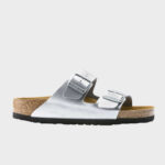 Γυναικεία Ανατομικά Σανδάλια Birkenstock Arizona Bs 1012283 Ασημί Narrow Fit