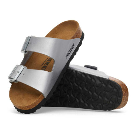 Γυναικεία Ανατομικά Σανδάλια Birkenstock Arizona Bs 1012283 Ασημί Narrow Fit