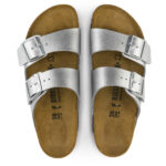 Γυναικεία Ανατομικά Σανδάλια Birkenstock Arizona Bs 1012283 Ασημί Narrow Fit