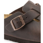 Ανατομικά Δερμάτινα Σαμπό Birkenstock Boston 0860131 Καφέ Regular Fit