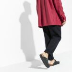 Ανατομικά Δερμάτινα Σαμπό Birkenstock Boston 0059461 Μαύρα Regular Fit