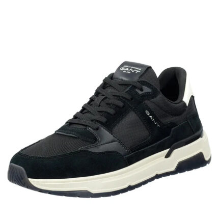 Ανδρικά Δερμάτινα Sneakers Gant Jeuton 31633015-G00 Μαύρα