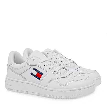 Γυναικεία Δερμάτινα Sneakers Tommy Hilfiger EN0EN02933-YBS Λευκά