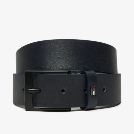 Ανδρική Δερμάτινη Ζώνη Tommy Hilfiger 3.5cm AM0AM13014-DW6 Μπλε