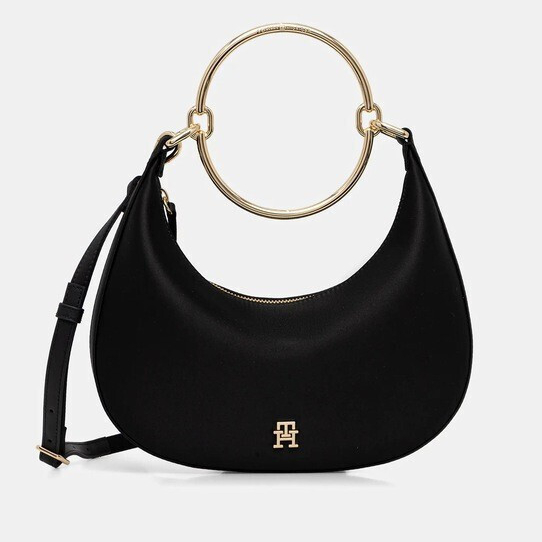 Γυναικεία Τσάντα Ώμου Tommy Hilfiger AW0AW18236-BDS Μαύρη Γυναικεία Τσάντα Ώμου Tommy Hilfiger AW0AW18236-BDS Μαύρη