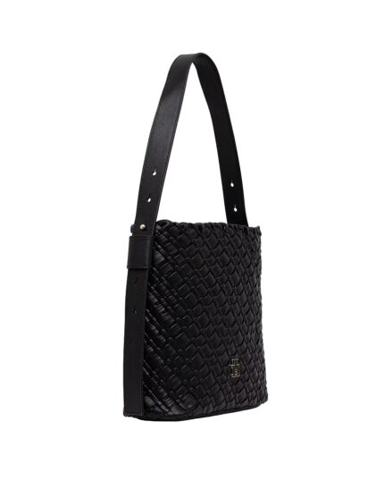 Γυναικεία Τσάντα Ώμου Tommy Hilfiger AW0AW18160-BDS Μαύρη