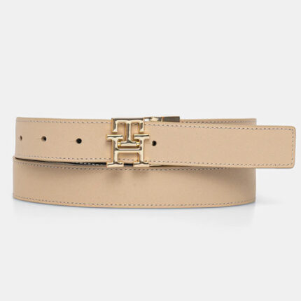 Γυναικεία Ζώνη Διπλής Όψης Tommy Hilfiger 3.0cm AW0AW18256-0GY Μπλε/Μπεζ