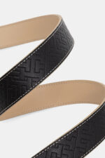 Γυναικεία Ζώνη Διπλής Όψης Tommy Hilfiger 3.0cm AW0AW18256-0GY Μπλε/Μπεζ
