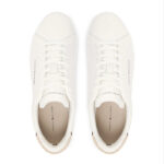 Ανδρικά Δερμάτινα Sneakers Tommy Hilfiger FM0FM05367 0LE Λευκά Μπεζ