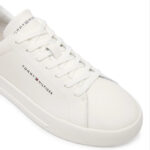 Ανδρικά Δερμάτινα Sneakers Tommy Hilfiger FM0FM05367 0LE Λευκά Μπεζ