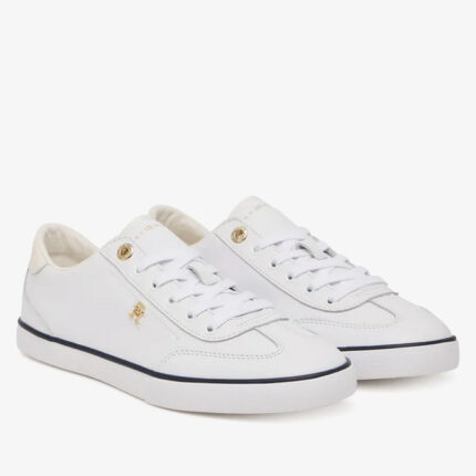Γυναικεία Δερμάτινα Sneakers Tommy Hilfiger FW0FW09104-YBS Λευκά