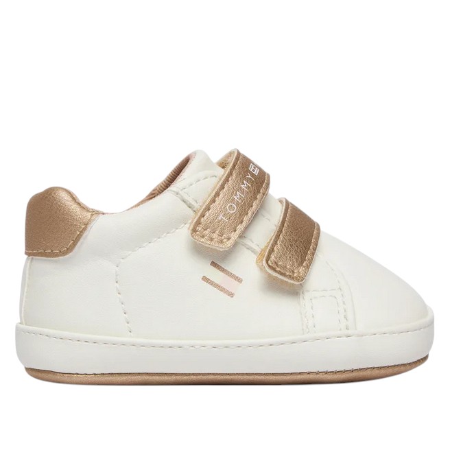 Παιδικά Sneakers Αγκαλιάς Tommy Hilfiger T0A9-34221-1582A708 Off White/Nude Παιδικά Sneakers Αγκαλιάς Tommy Hilfiger T0A9-34221-1582A708 Off White/Nude