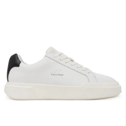 Ανδρικά Δερμάτινα Sneakers Calvin Klein YM0YM01344-06X Λευκά