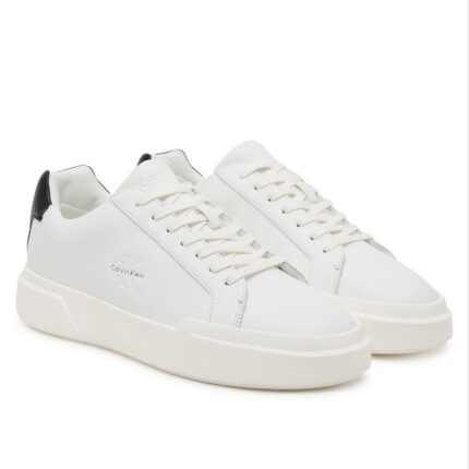 Ανδρικά Δερμάτινα Sneakers Calvin Klein YM0YM01344-06X Λευκά