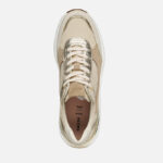 Γυναικεία Ανατομικά Δερμάτινα Sneakers Geox Spherica D65WAB 01122 C1S2L Μπεζ/Χρύσο