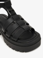 Γυναικεία Δερμάτινα Σανδάλια Tommy Hilfiger EN0EN02943-BDS Μαύρα