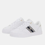 Γυναικεία Δερμάτινα Sneakers Tommy Hilfiger FW0FW09354-YBS Λευκά