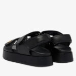 Γυναικεία Δερμάτινα Σανδάλια Tommy Hilfiger Platform FW0FW09119-BDS Μαύρα
