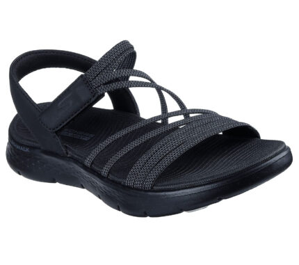Γυναικεία Ανατομικά Πέδιλα Skechers Go Walk Flex 141473/BKGY Μαύρα