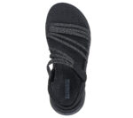 Γυναικεία Ανατομικά Πέδιλα Skechers Go Walk Flex 141473/BKGY Μαύρα