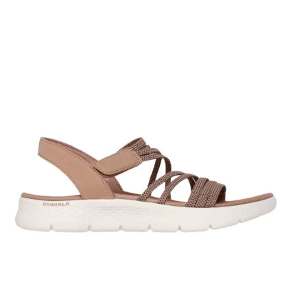 Γυναικεία Ανατομικά Πέδιλα Skechers Go Walk Flex 141473/TAN Καφέ