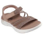 Γυναικεία Ανατομικά Πέδιλα Skechers Go Walk Flex 141473/TAN Καφέ