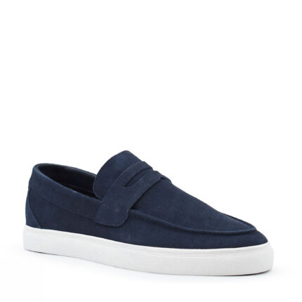 Ανδρικά Δερμάτινα Loafers s.Oliver 2177869.5750 Μπλε Suede