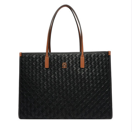 Γυναικεία Τσάντα Ώμου Tommy Hilfiger AW0AW18394-0GJ Μαύρη