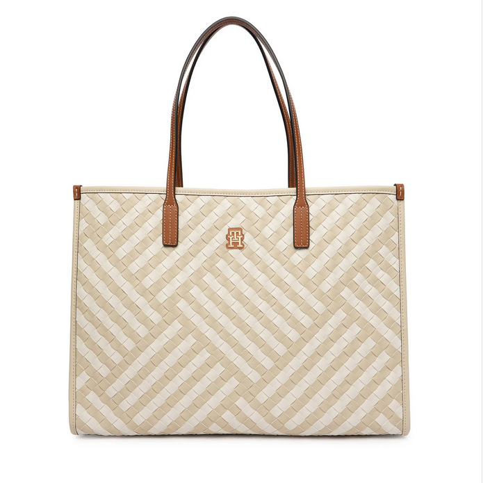 Γυναικεία Τσάντα Ώμου Tommy Hilfiger AW0AW18394-0F4 Μπεζ Γυναικεία Τσάντα Ώμου Tommy Hilfiger AW0AW18394-0F4 Μπεζ